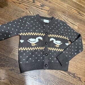 Freshman 1996 Brown Sweater with Goose / Duck XS NWT